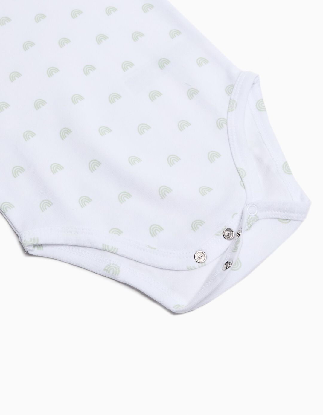 Pack 5 Bodies Manga Curta, Menino, Branco