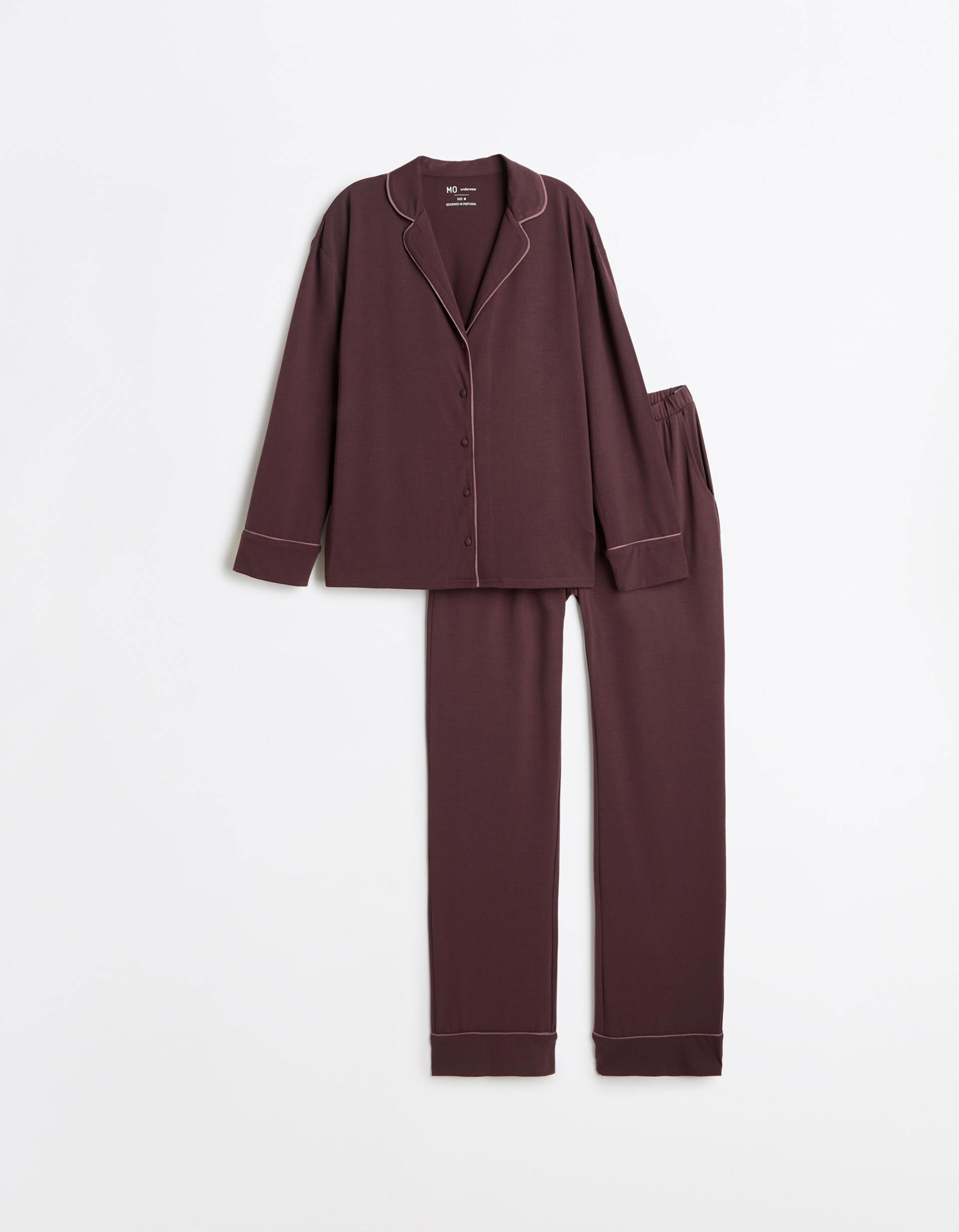 Comprar Online Pijama Camiseiro, Mulher, Vermelho Escuro