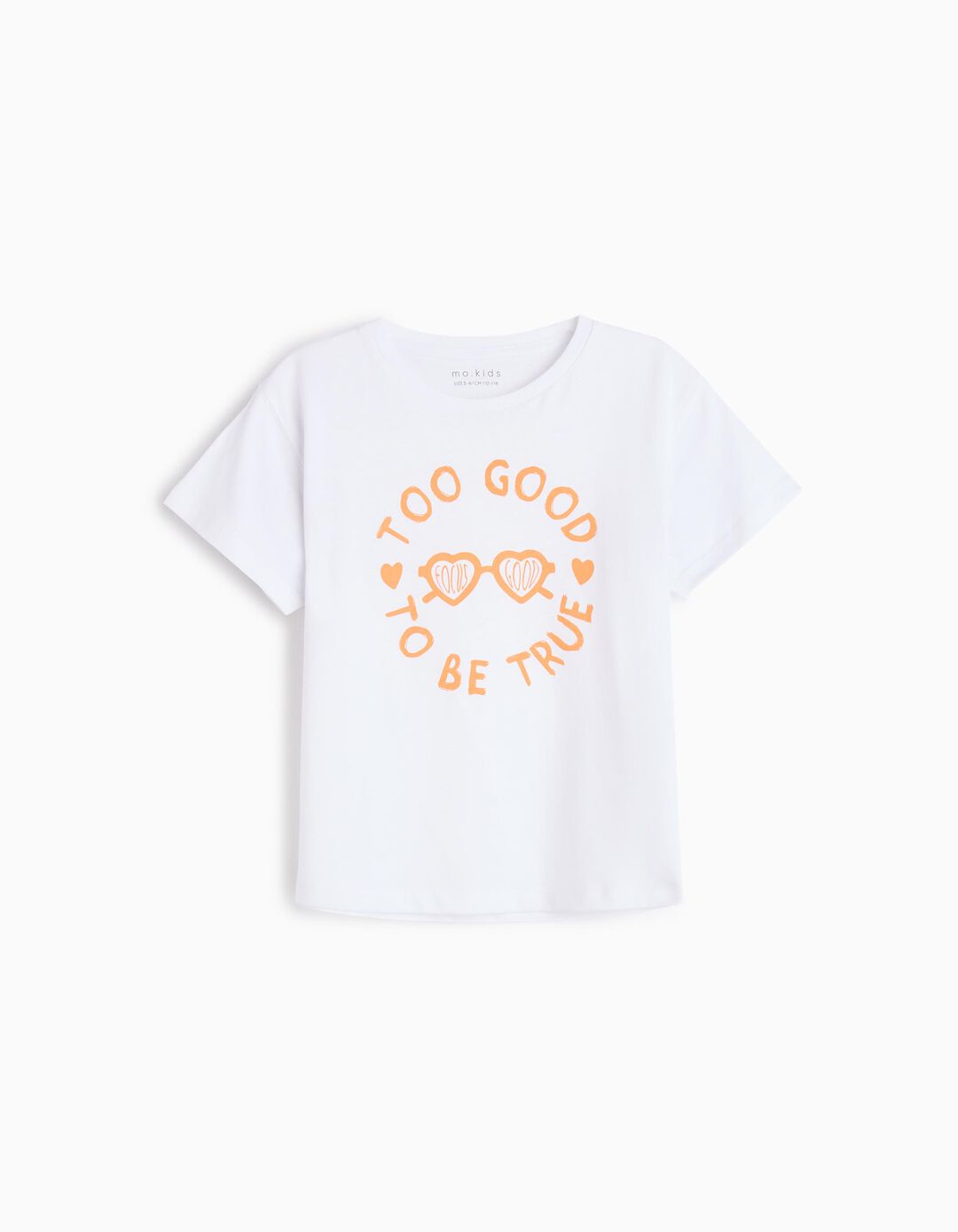 T-shirt Print, Menina, Branco
