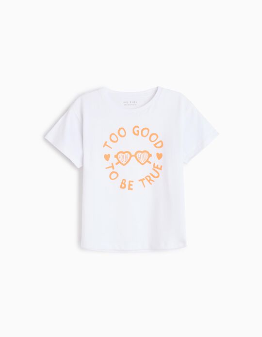 Comprar Online T-shirt Print, Menina, Branco