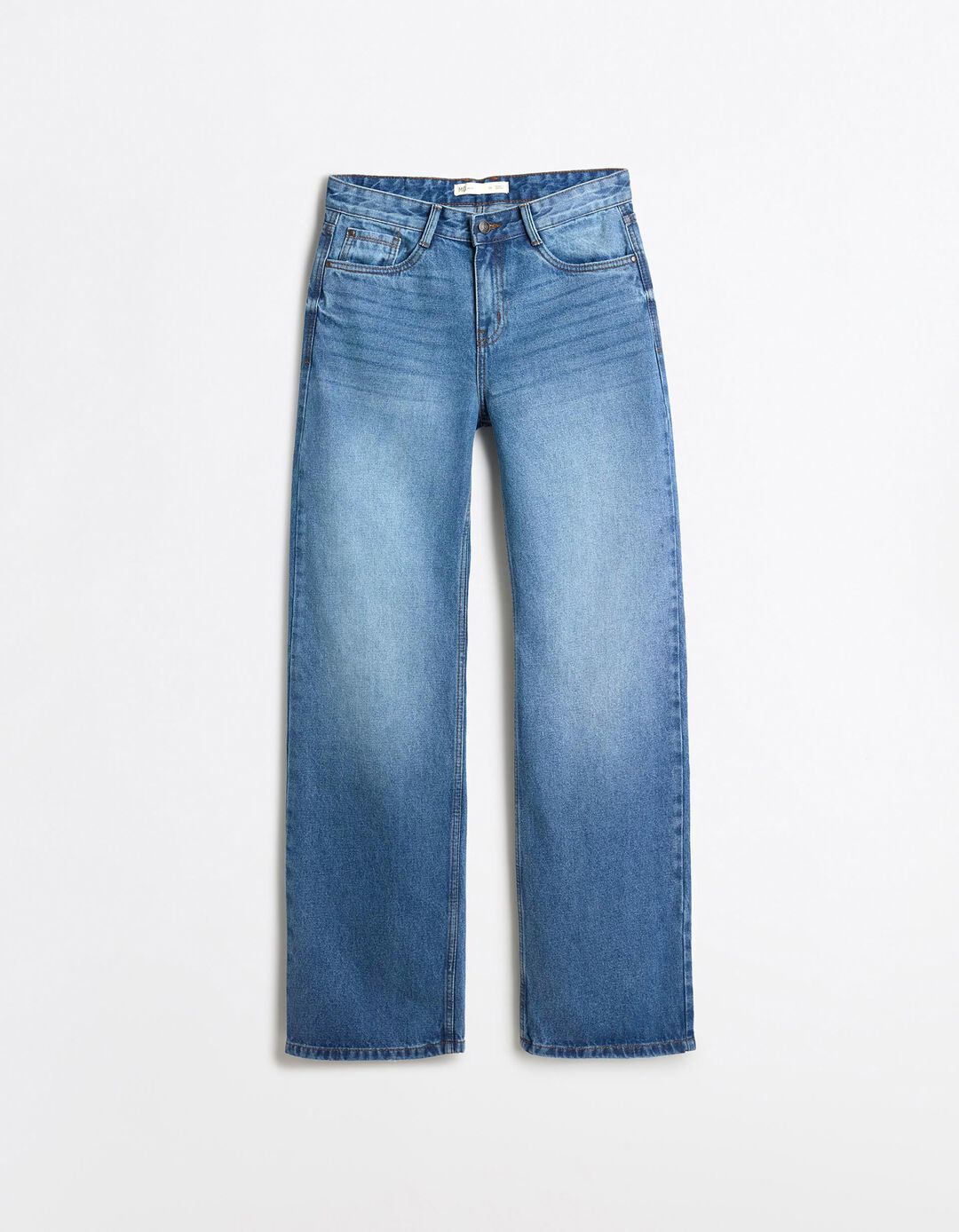 Cal&ccedil;as De Ganga 'Wide Leg', Mulher, Azul 