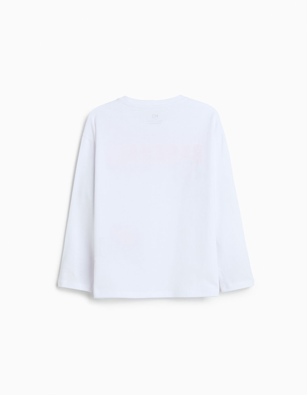 T-shirt de Manga Comprida, Menino, Branco