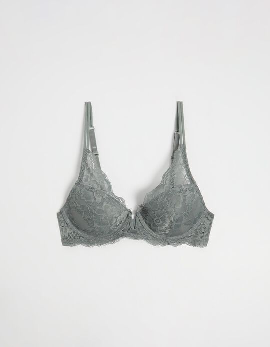 Comprar Online Soutien Clássico Renda, Mulher, Cinzento Escuro