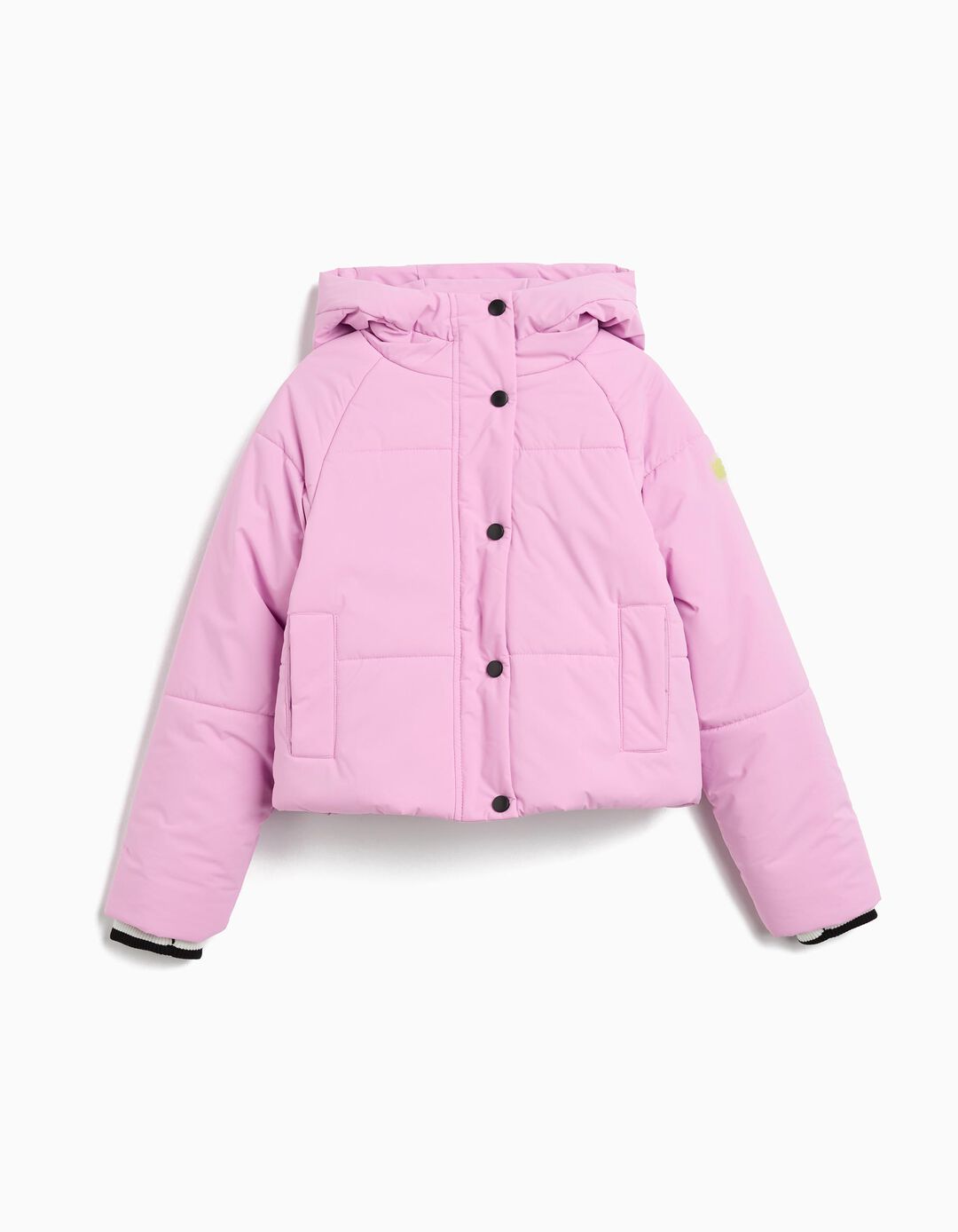Casaco Acolchoado, Menina, Rosa Claro