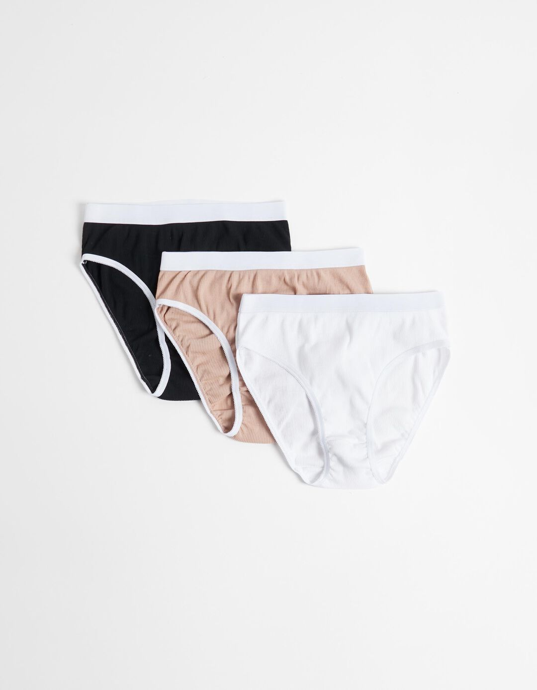 Pack 3 Cuecas Caneladas, Mulher, Multicor