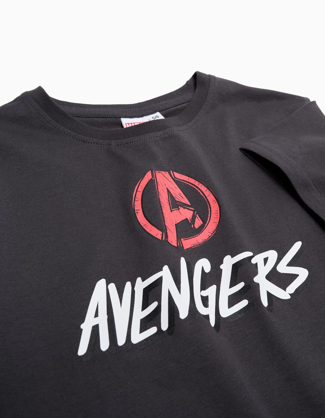 T-shirt 'Avengers', Menino, Cinzento Escuro