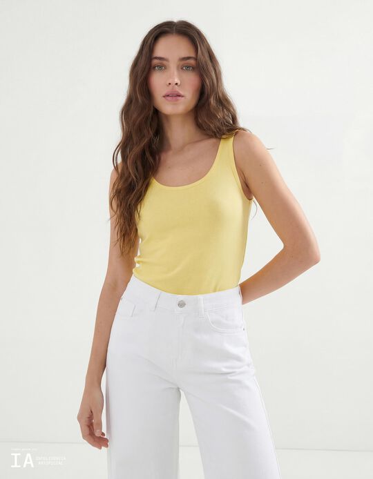 Comprar Online Top, Mulher, Amarelo Claro