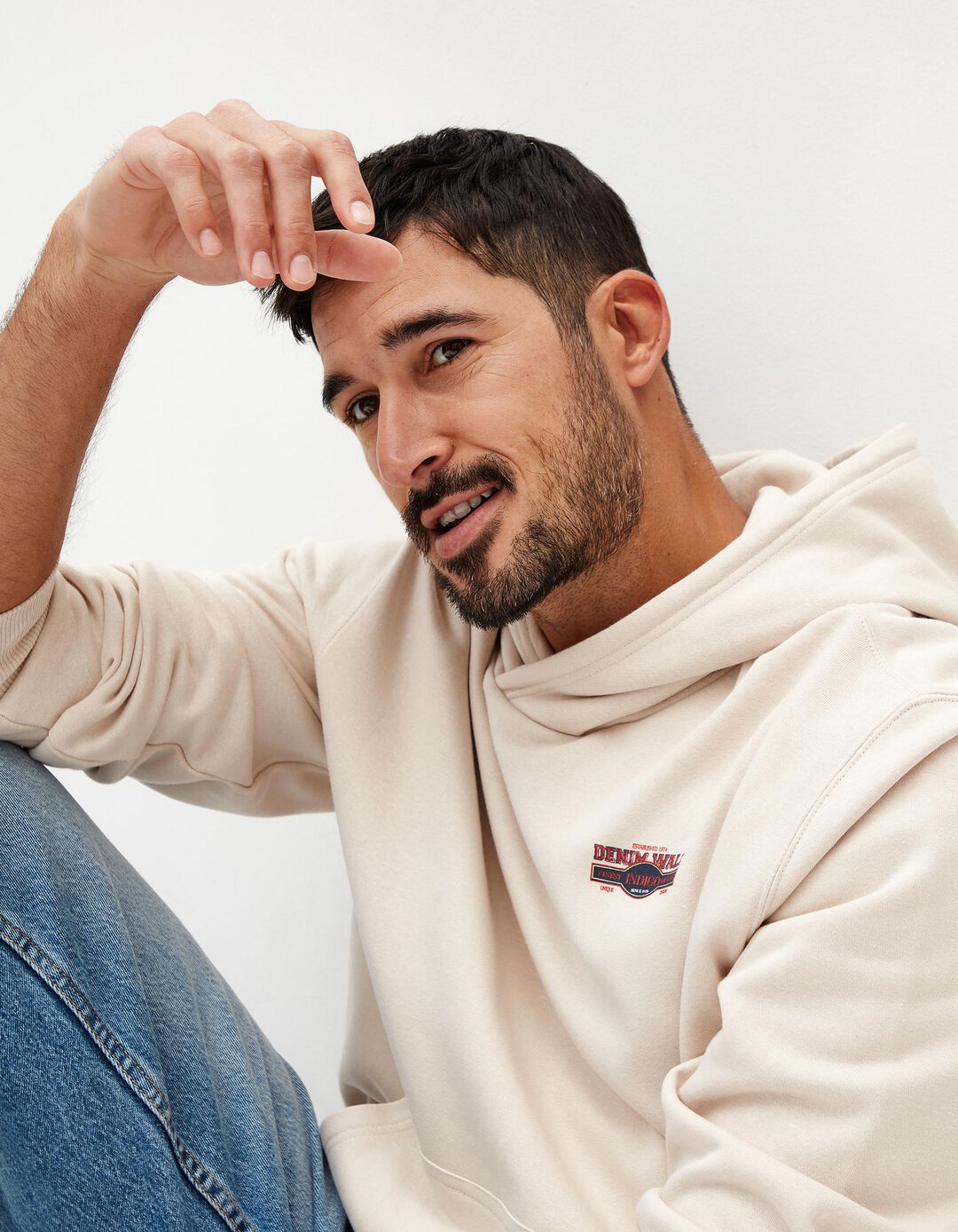 Sweatshirt Capuz, Homem, Cinzento Claro