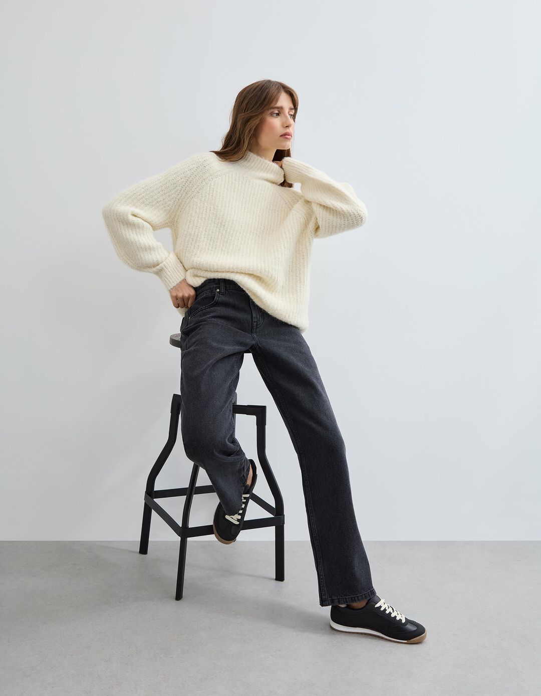 Camisola com L&atilde;, Mulher, Cru