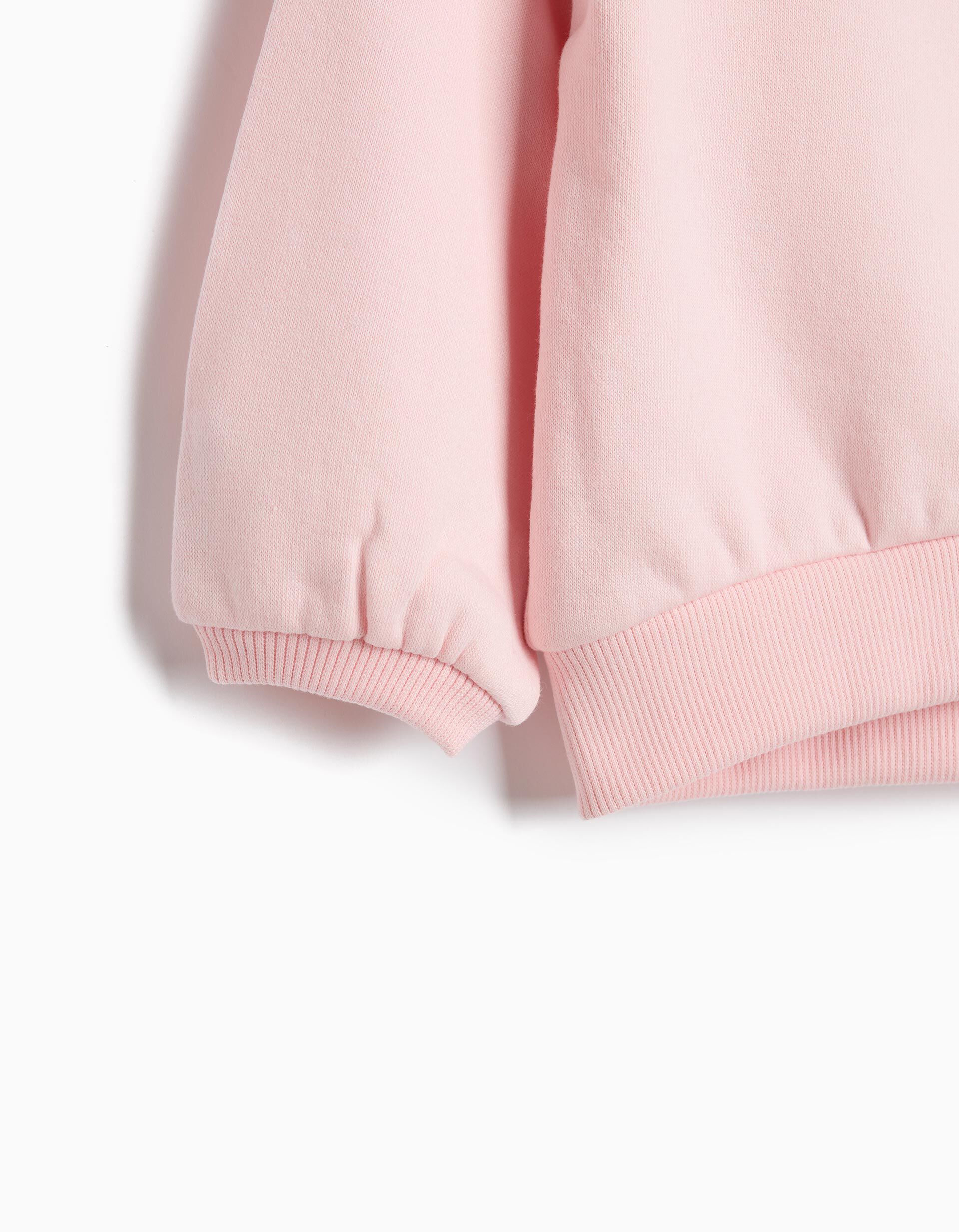 Comprar Online Sweatshirt De Felpa Estampada, Menina, Rosa Claro