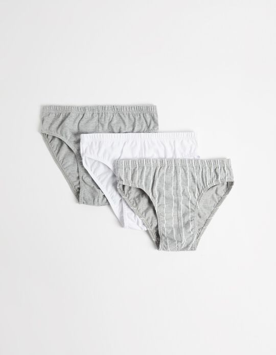 Comprar Online Pack 3 Cuecas, Homem, Cinzento