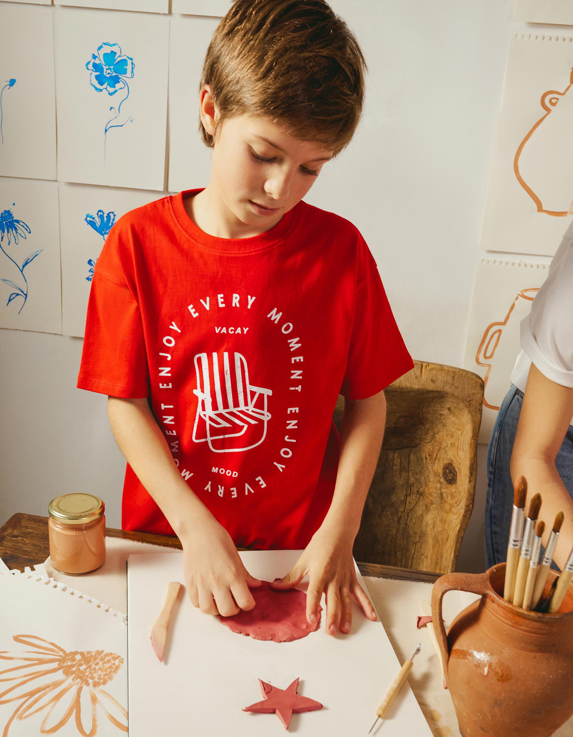 Comprar Online Pack 2 T-shirts, Menino, Vermelho
