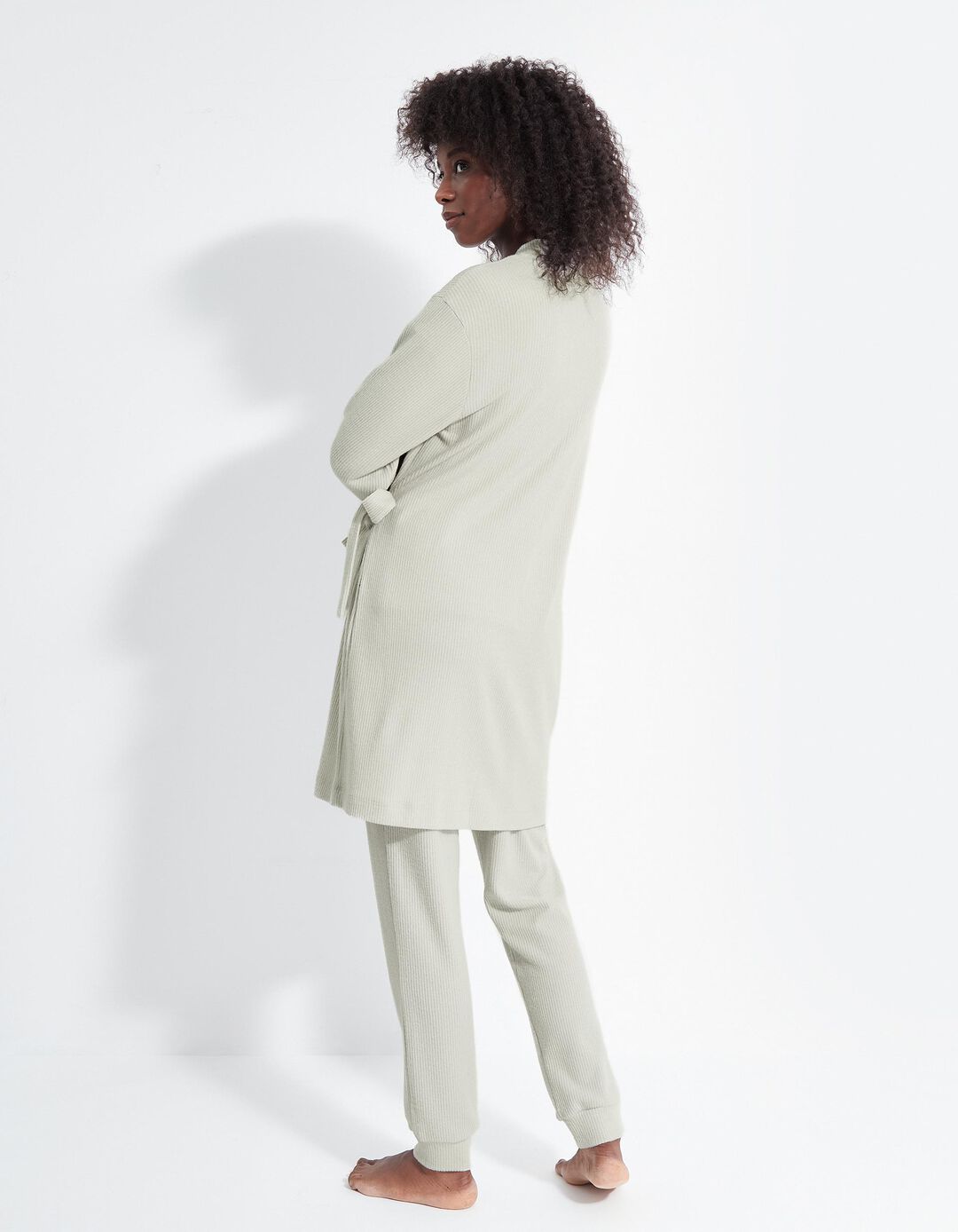 Robe de Tricot, Mulher, Cinzento