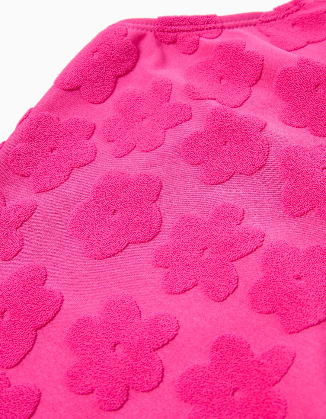 Fato de Banho de Flores, Menina, Rosa Escuro 