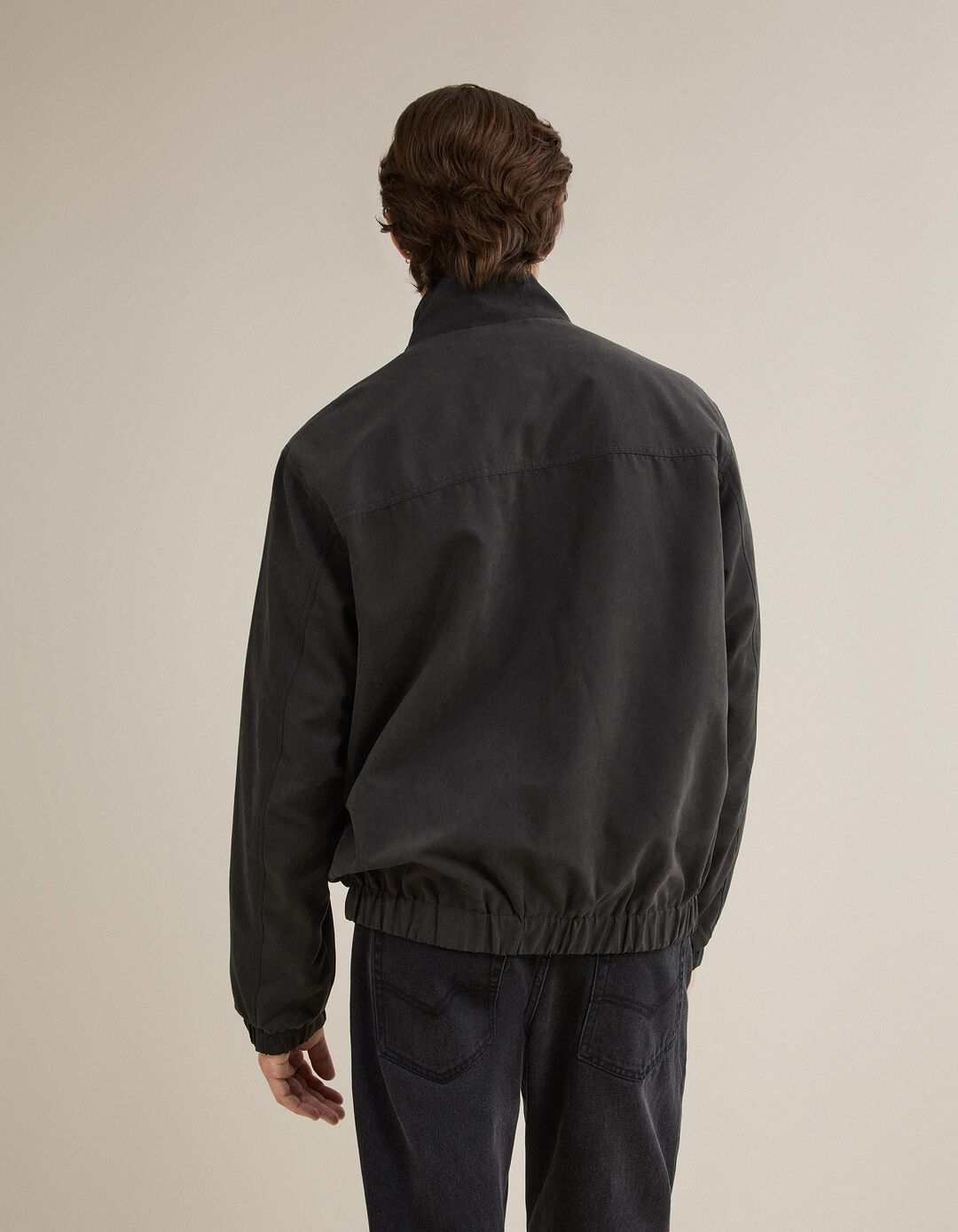 Casaco Bomber, Homem, Preto