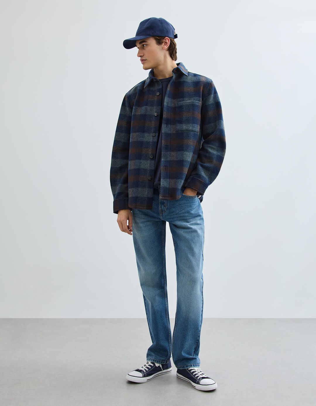 Cal&ccedil;as de Ganga 'Slim Fit', Homem, Azul