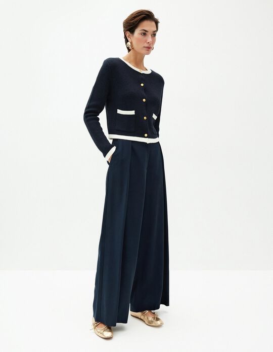 Comprar Online Calças Cintura Subida, Mulher, Azul Escuro