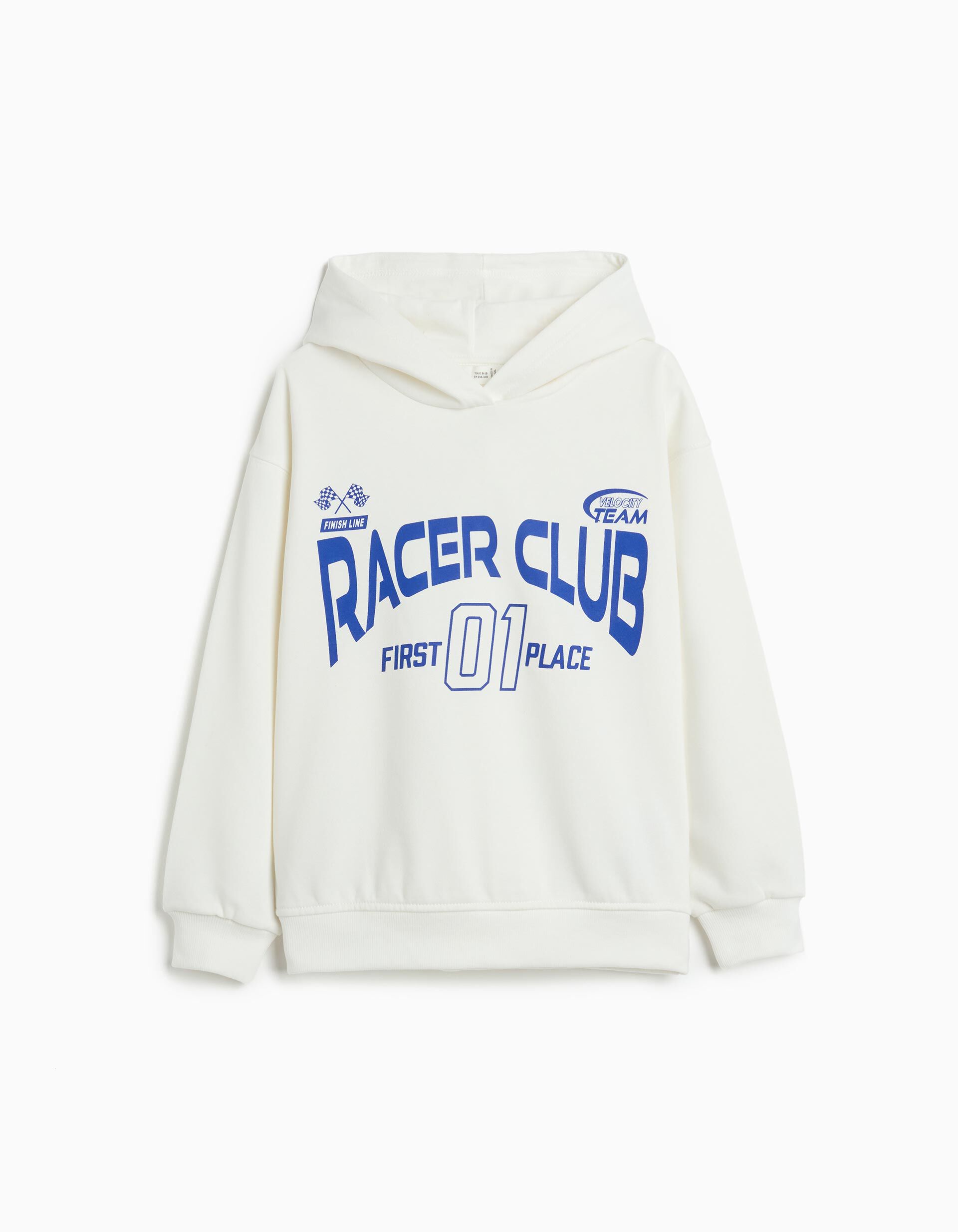 Comprar Online Sweatshirt de Felpa Capuz, Menino, Branco