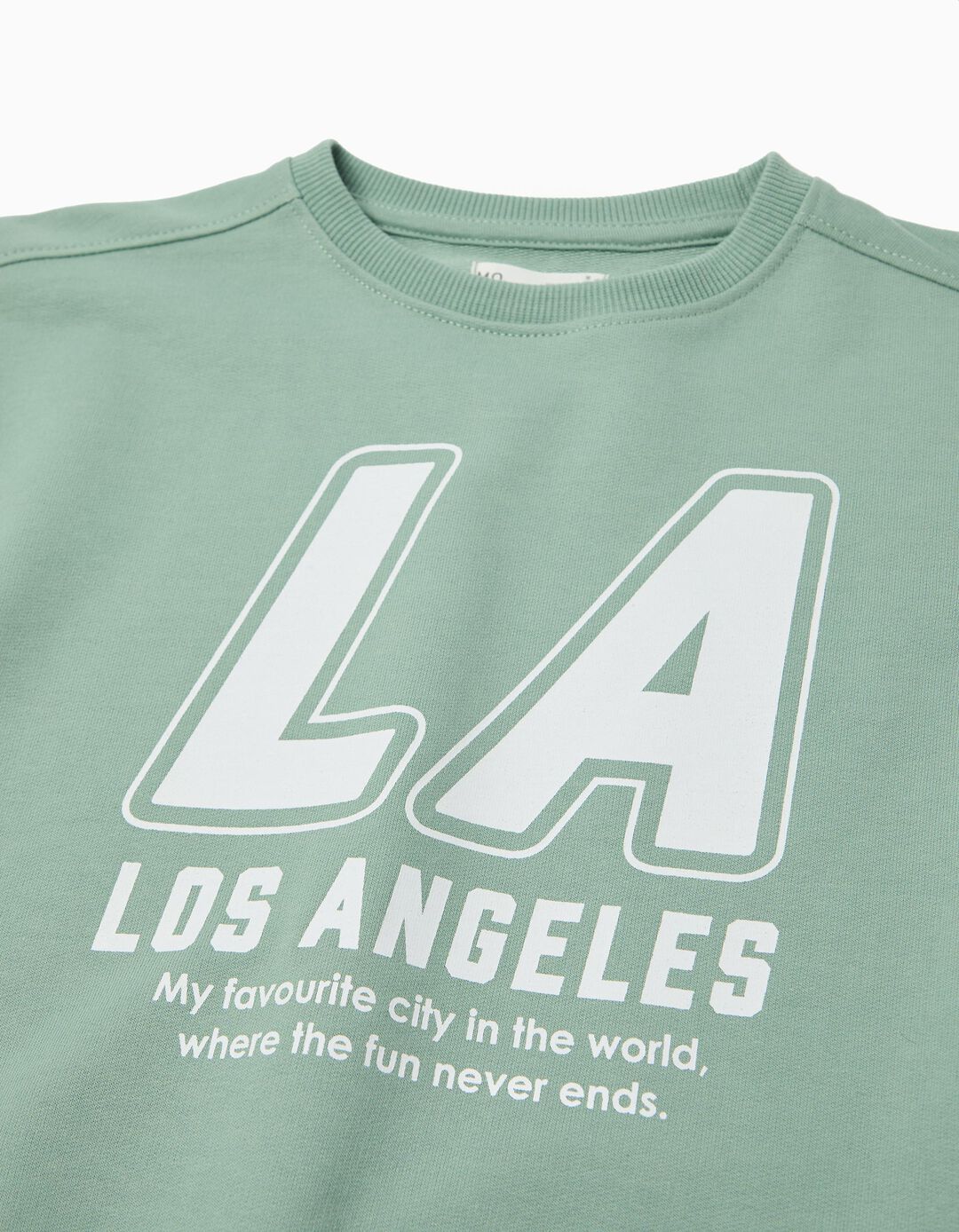 Sweatshirt, Menino, Verde Claro