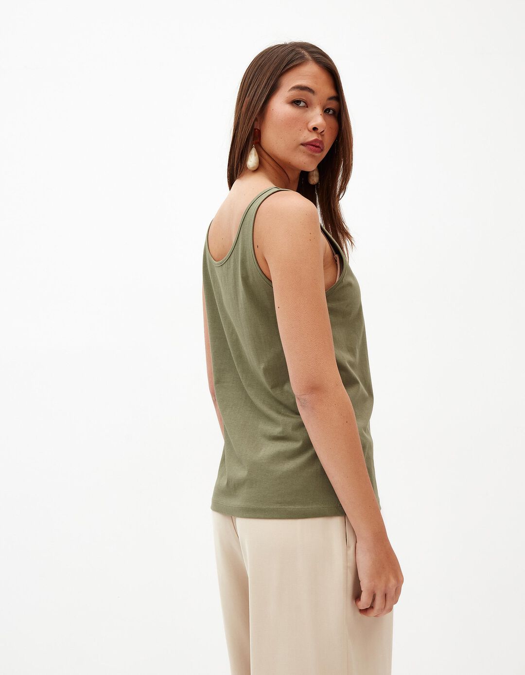 Top Jersey, Mulher, Verde Escuro 