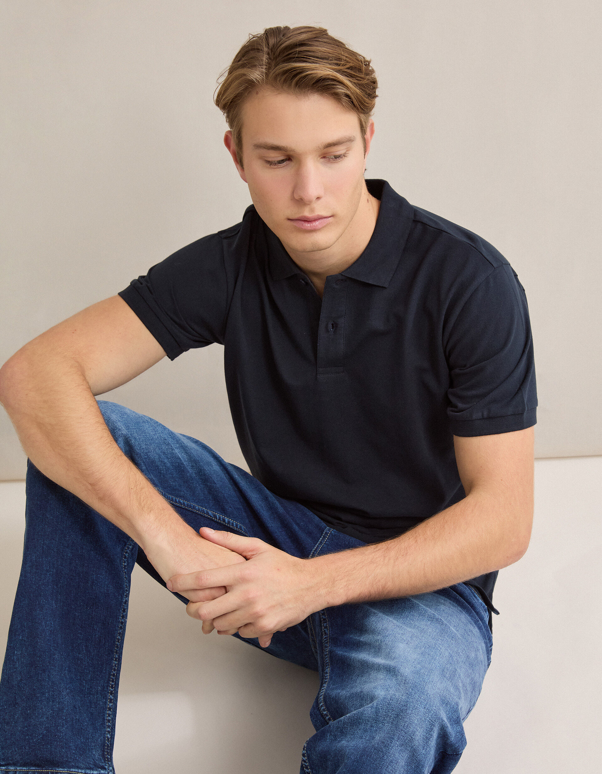 Comprar Online Polo Piquet, Homem, Azul Escuro