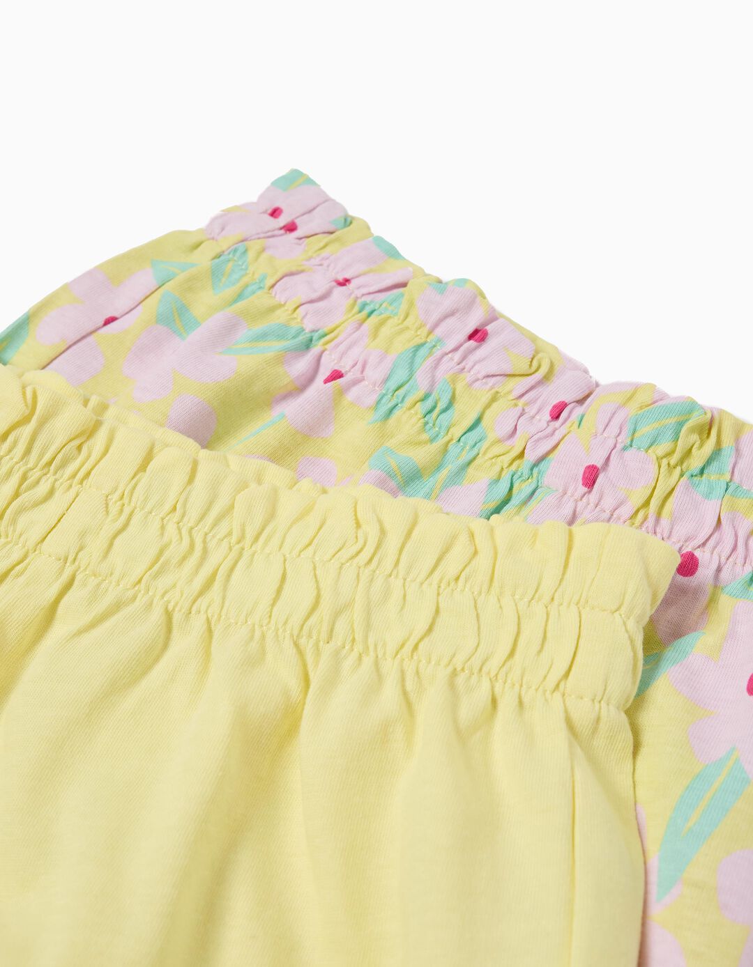 Pack 2 Calções, Menina, Amarelo