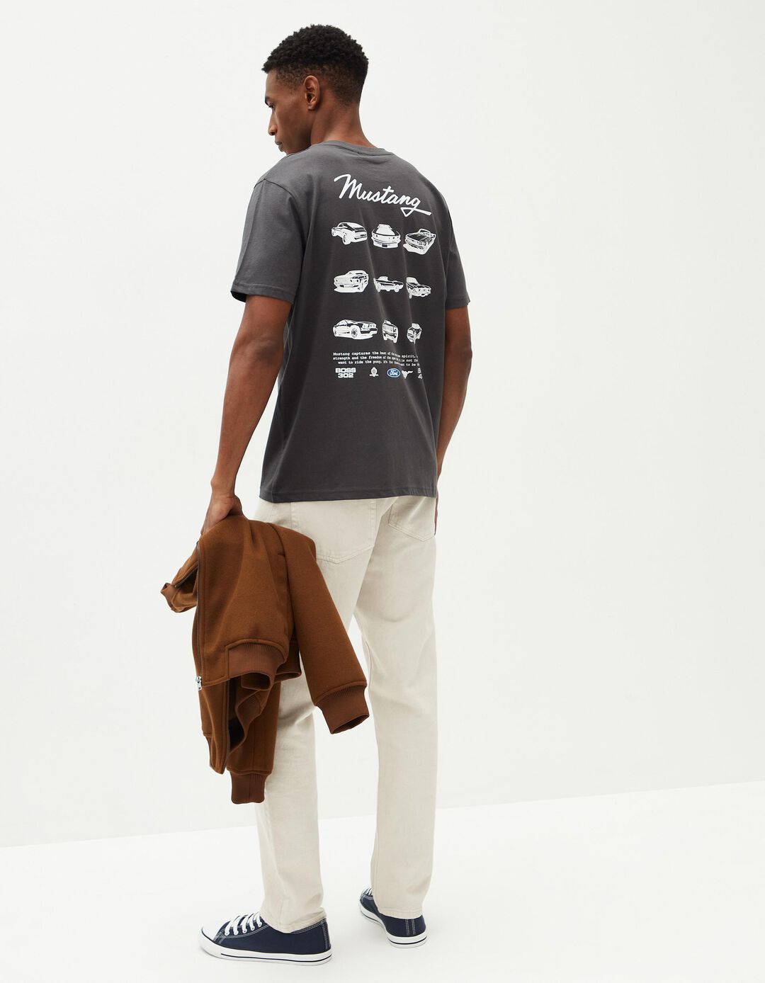 T-shirt 'Ford', Homem, Cinzento Escuro