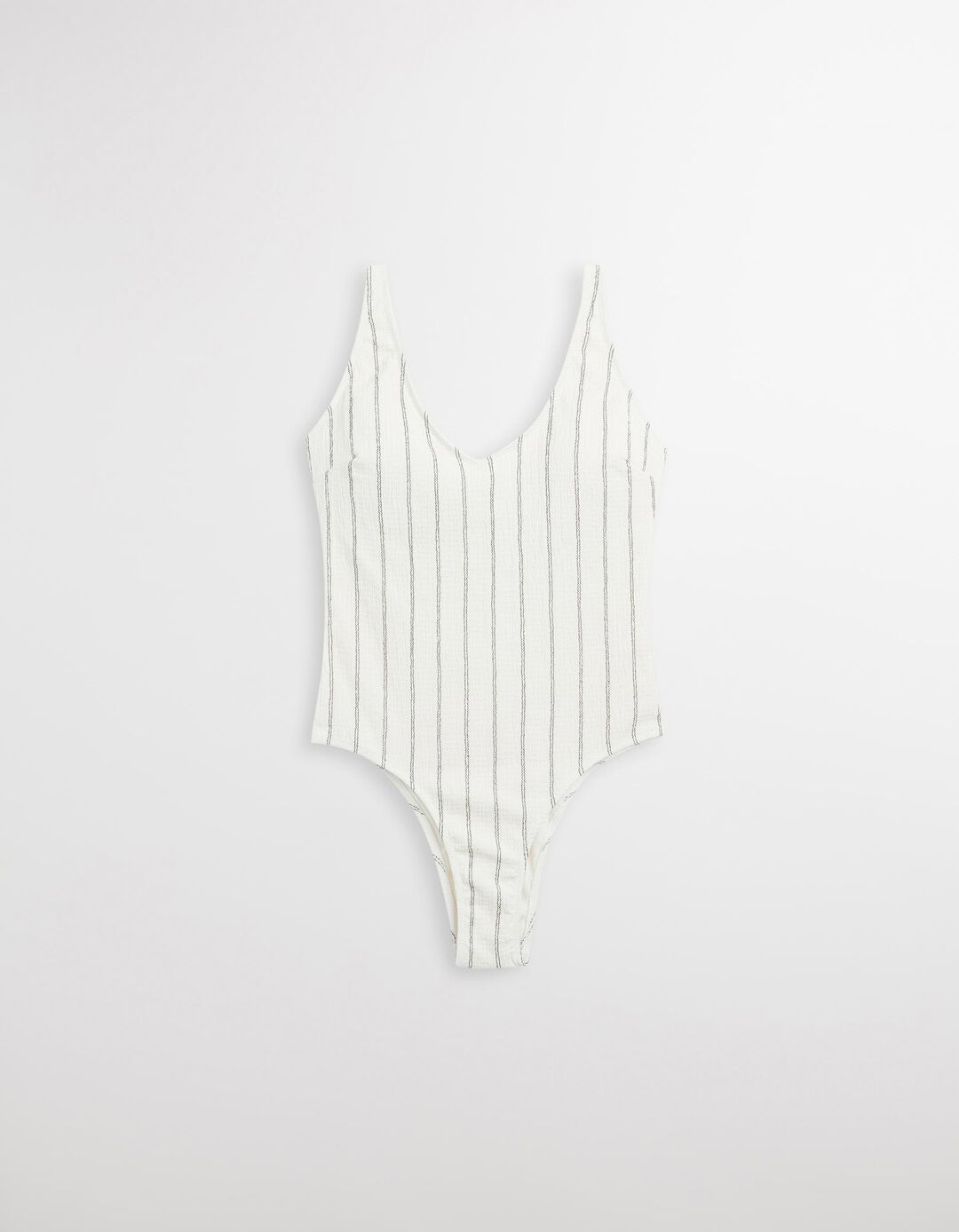 Fato de Banho Riscas, Mulher, Branco