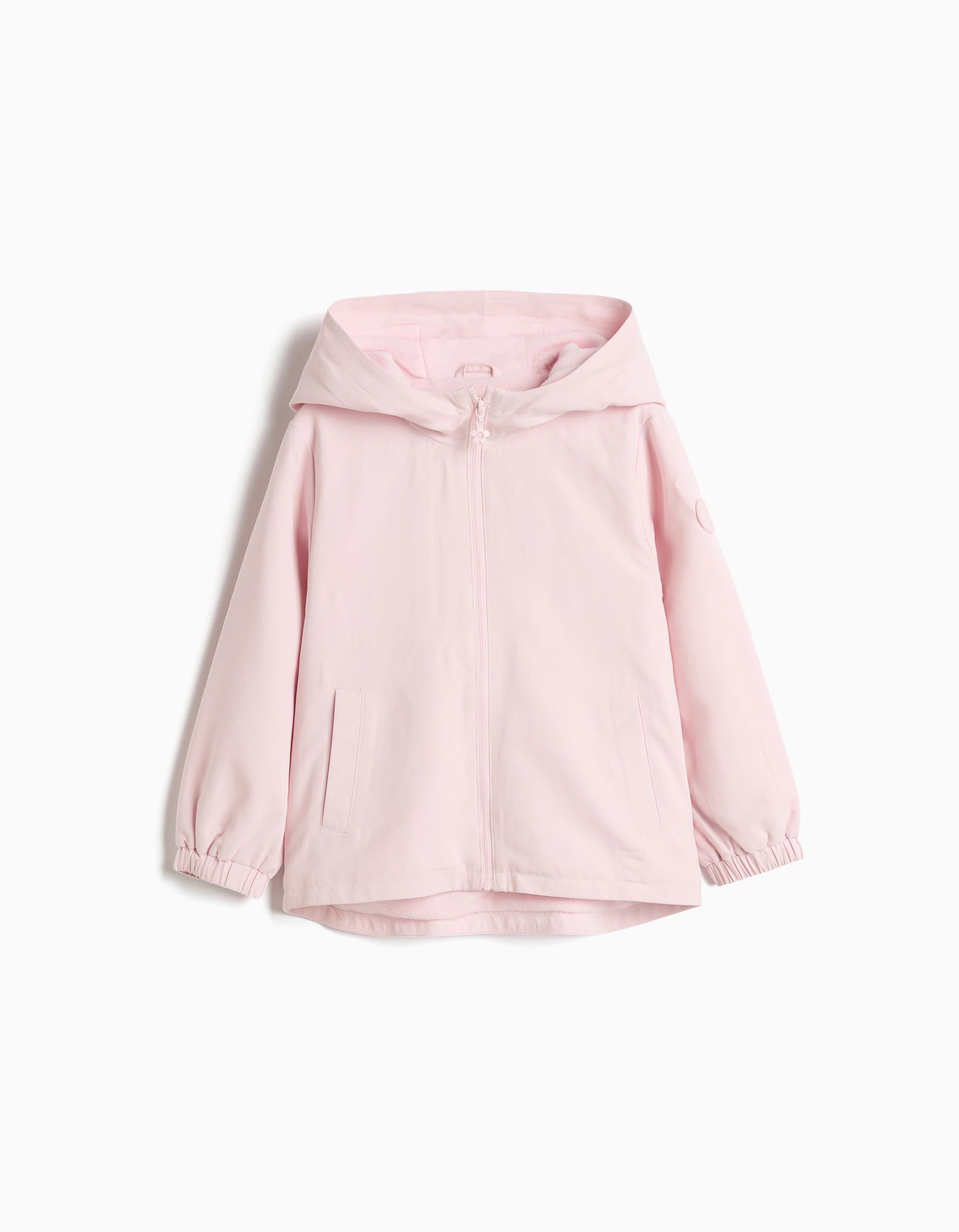 Parka Com Capuz, Menina, Rosa Claro