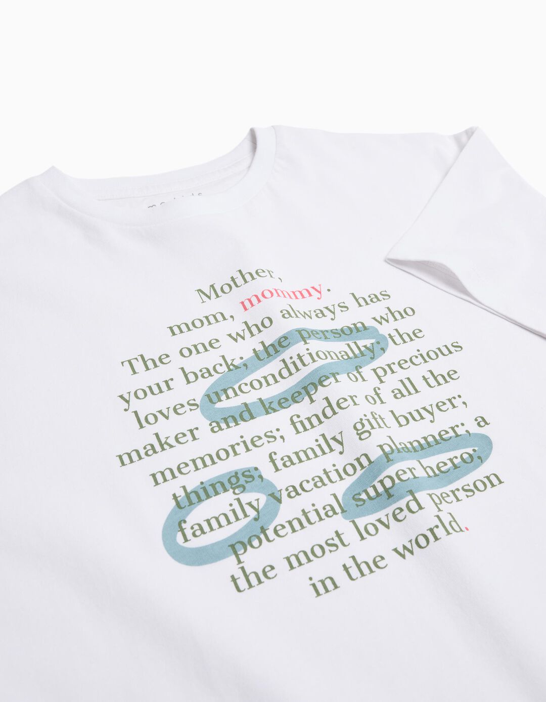 T-shirt 'Dia da Mãe', Menino, Branco