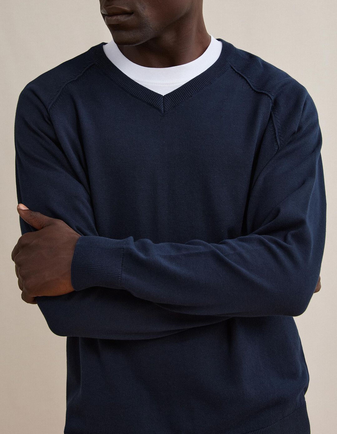 Camisola De Malha, Homem, Azul Escuro