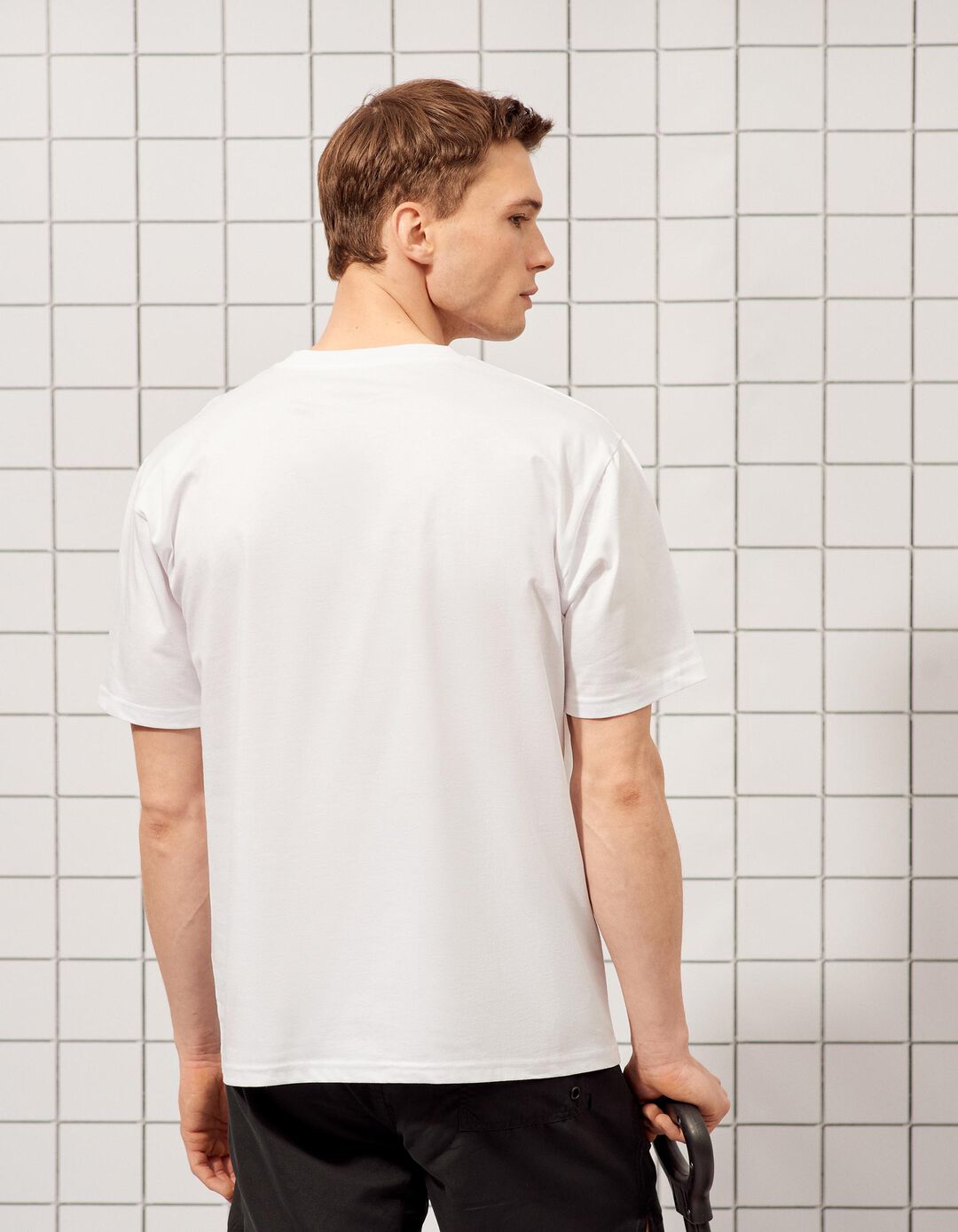 T-shirt Estampada, Homem, Branco