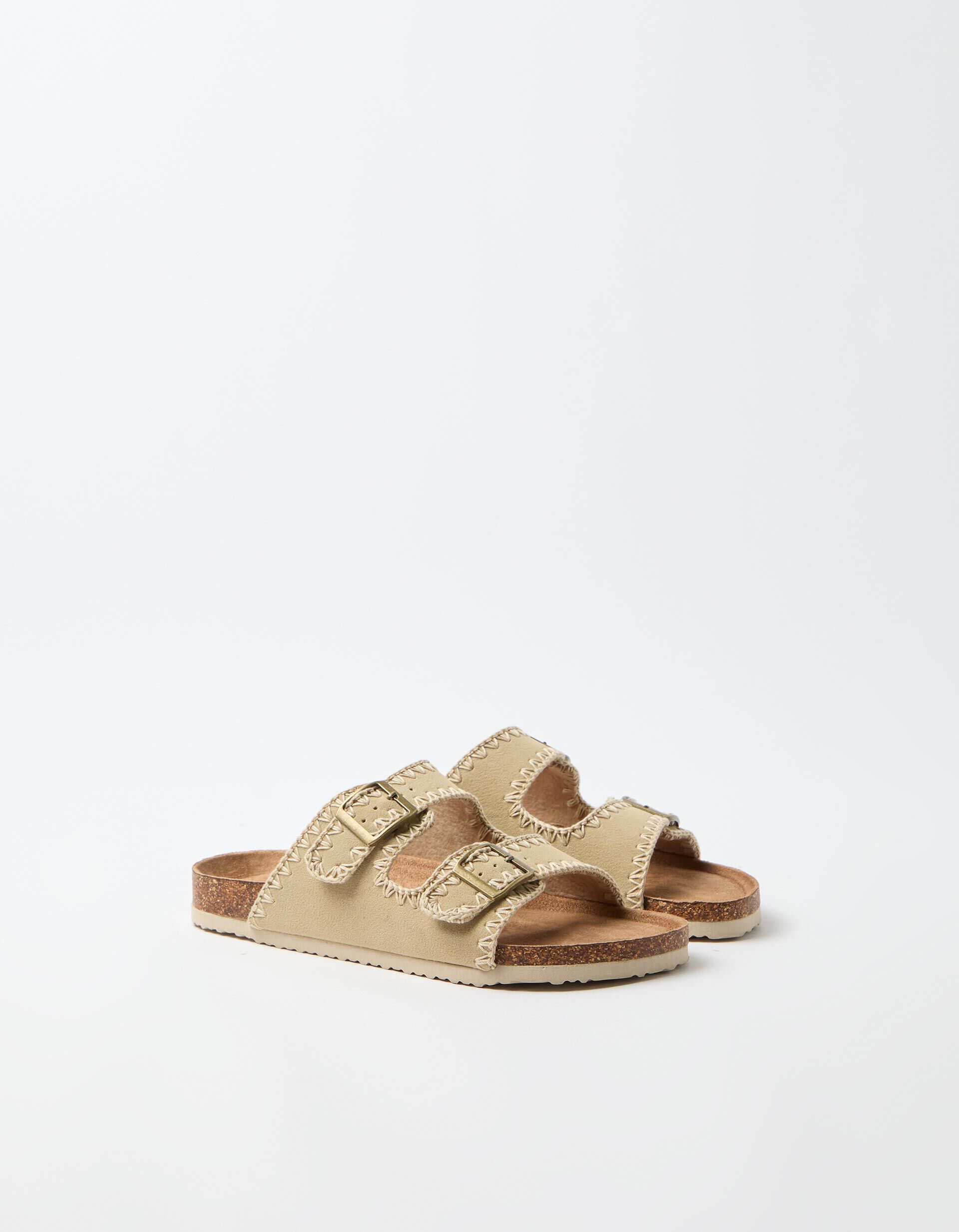 Comprar Online Sand&aacute;lias Crochet, Mulher, Bege