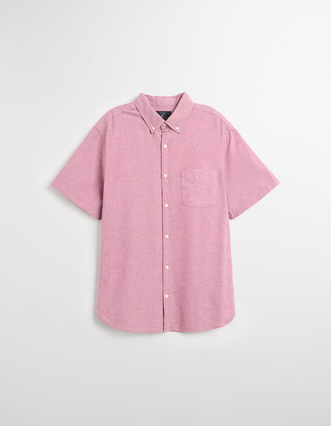 Camisa de Manga Curta, Homem, Rosa Escuro 