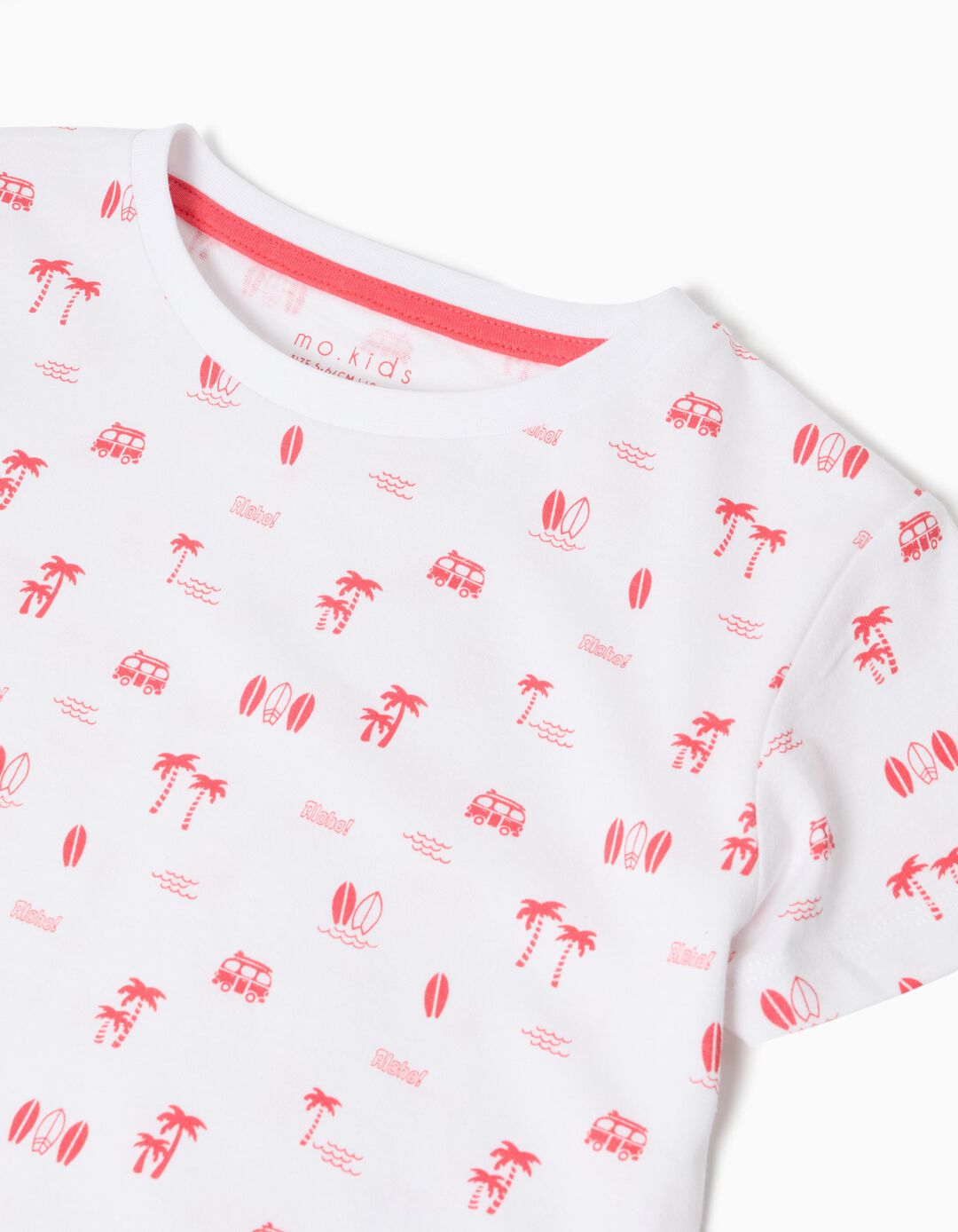 Pijama Jersey, Menino, Coral
