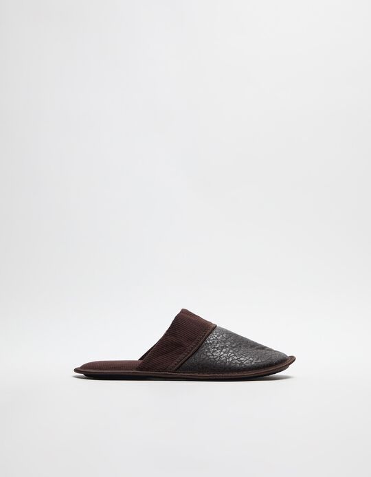 Comprar Online Chinelos de Quarto, Homem, Castanho
