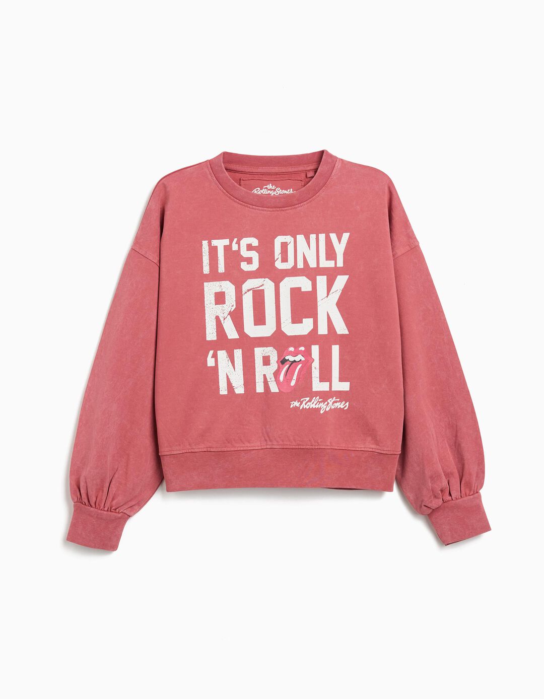 Sweatshirt de Felpa 'The Rolling Stones', Menina, Rosa Escuro 