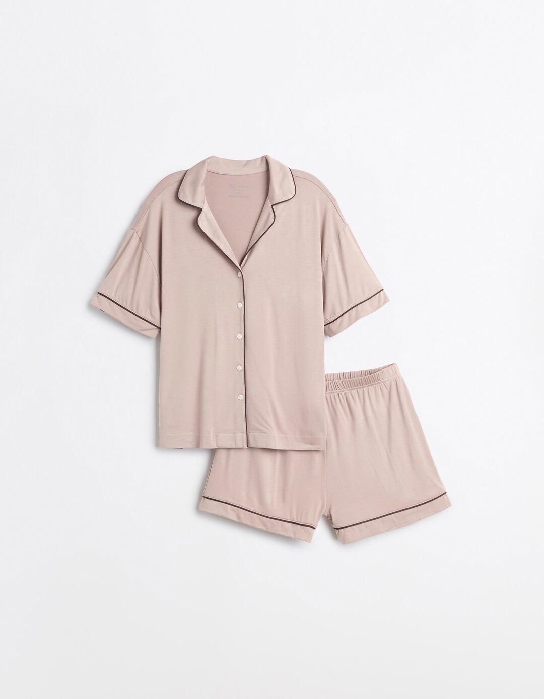Pijama Em Viscose, Mulher, Bege