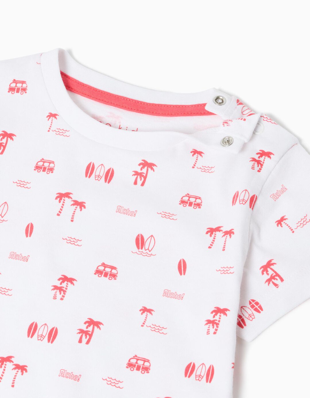 Pijama Jersey, Menino, Coral