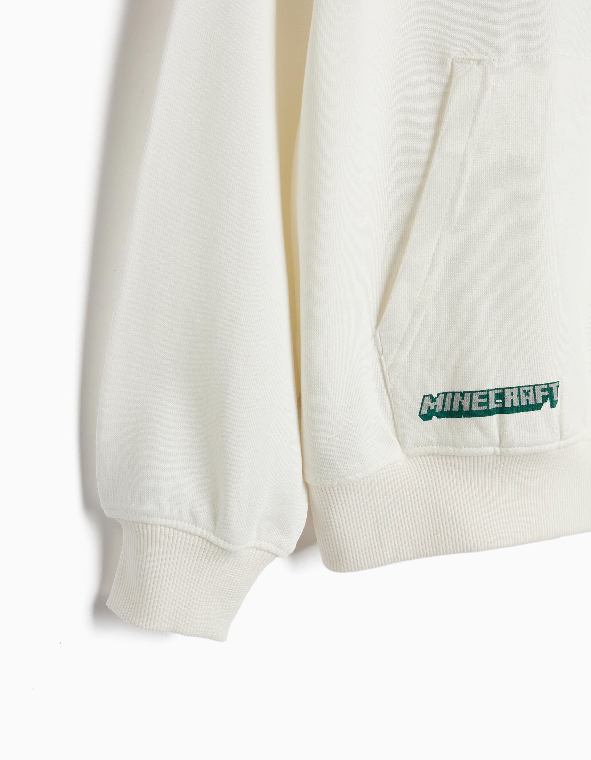 Comprar Online Sweatshirt De Felpa 'Minecraft', Menino, Branco