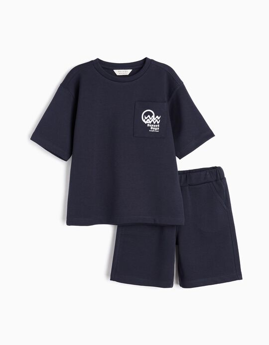 Comprar Online Conjunto T-Shirt e Calções, Menino, Azul