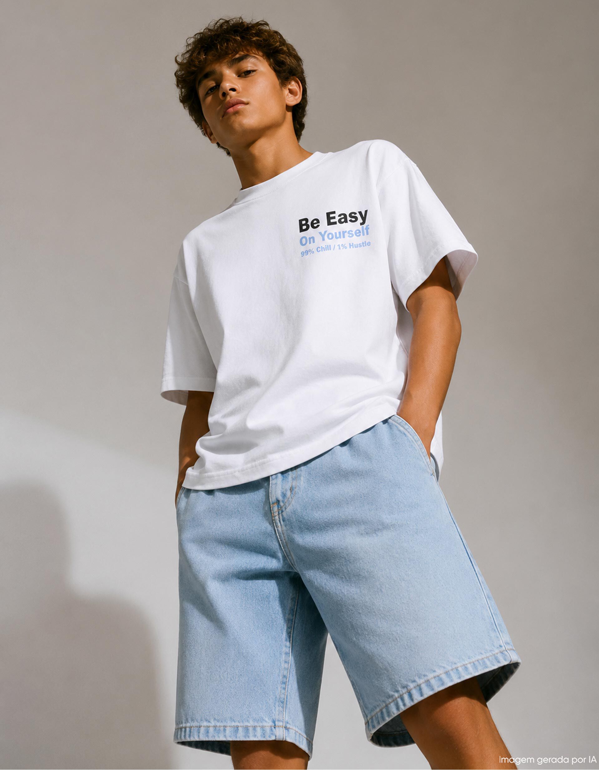 Comprar Online T-shirt Estampada, Menino, Cru