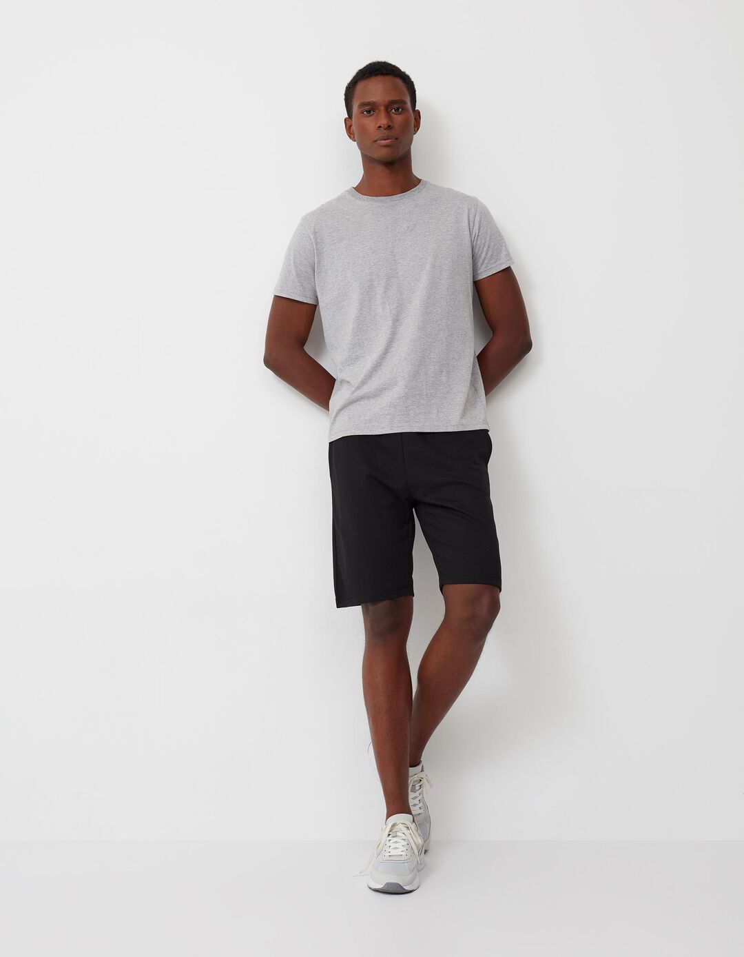 Calções Jogging, Homem, Preto