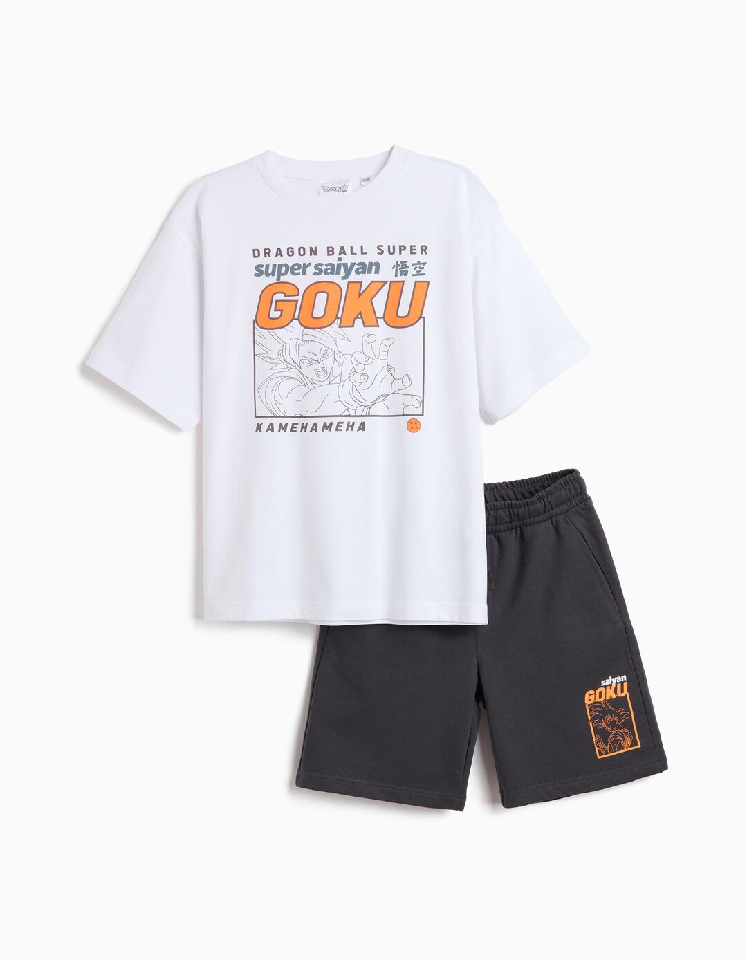Conjunto 'Dragon Ball', Menino, Cinzento Escuro
