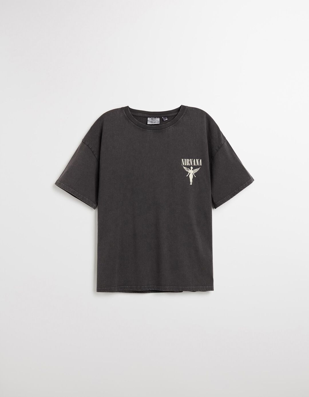 T-shirt 'Nirvana', Mulher, Cinzento Escuro