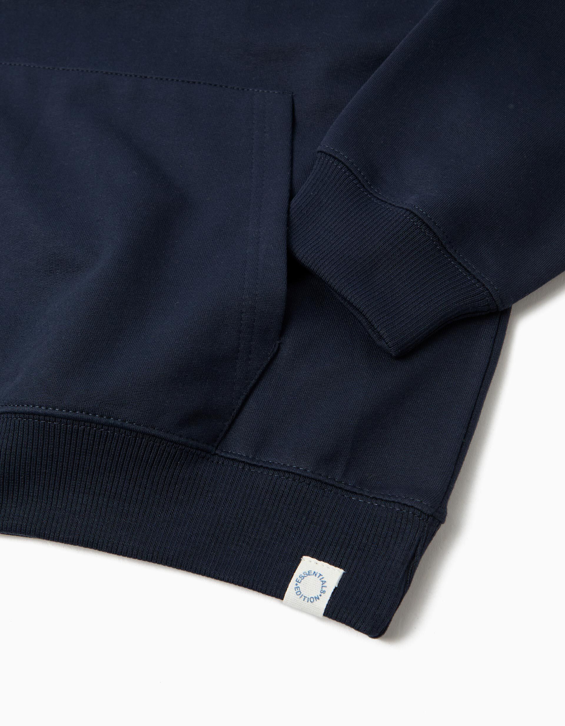 Comprar Online Sweatshirt Com Capuz, Menino, Azul Escuro