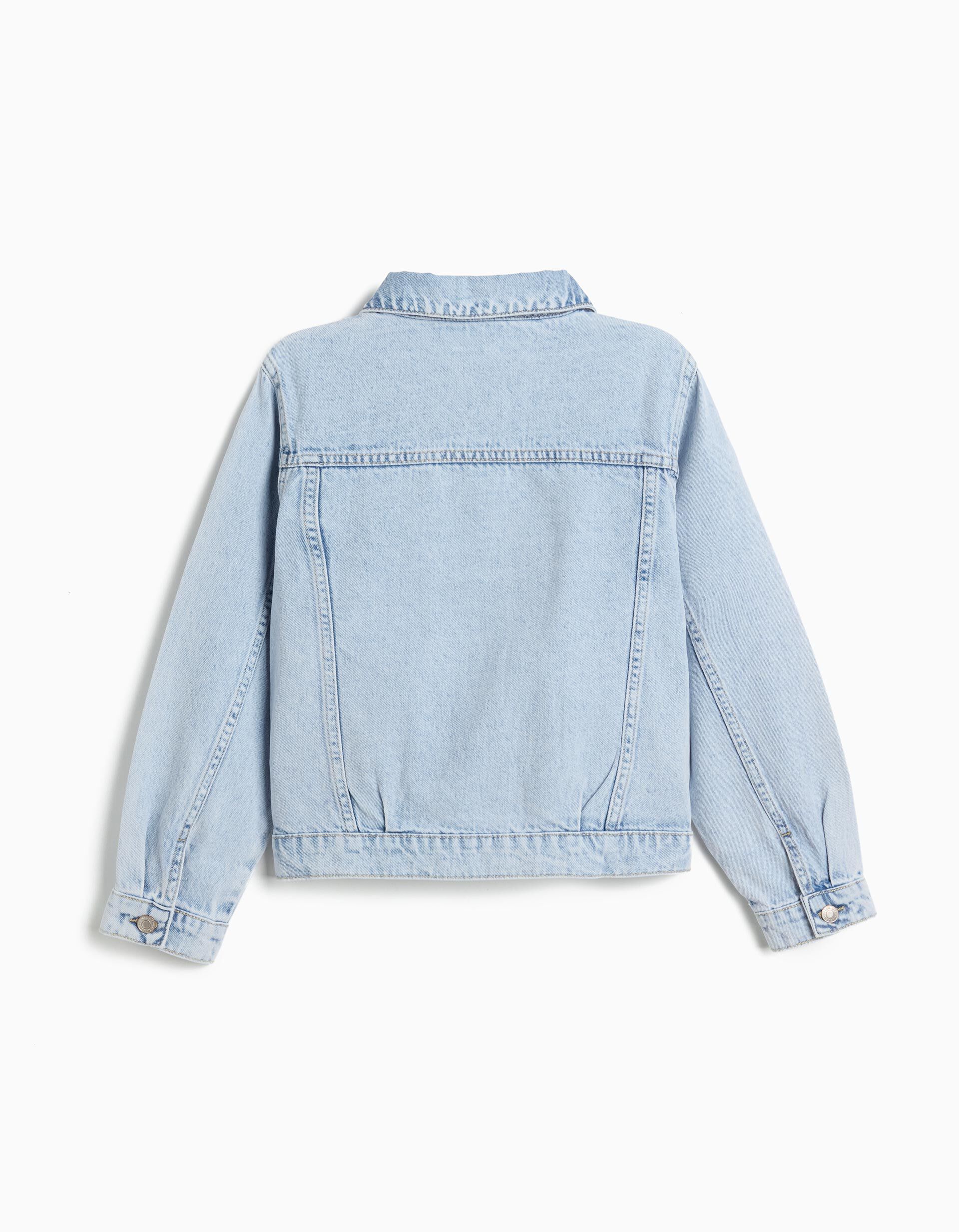 Comprar Online Casaco de Ganga, Menina, Azul Claro