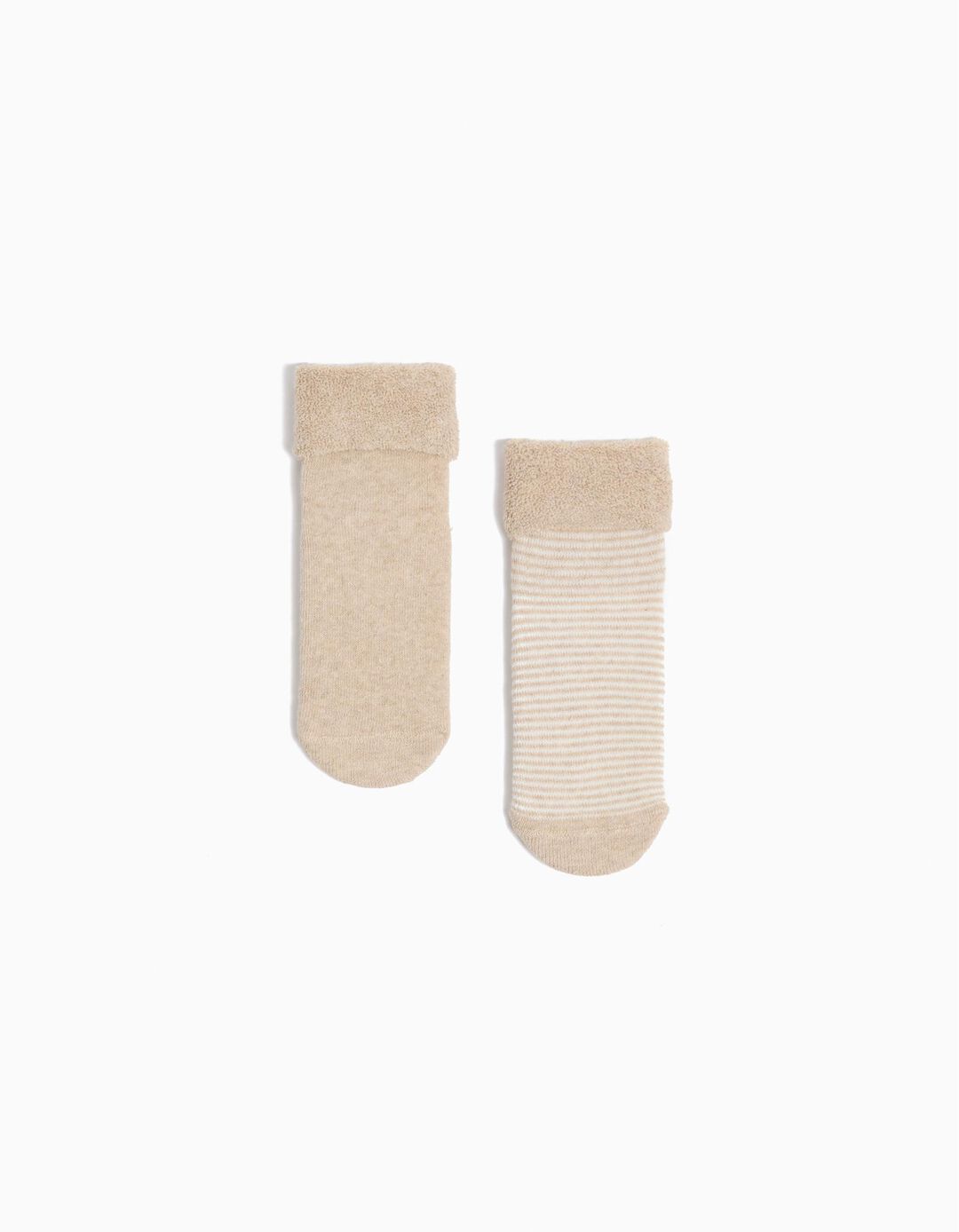 Pack 2 Pares de Meias Antiderrapantes, Bebé, Multicor