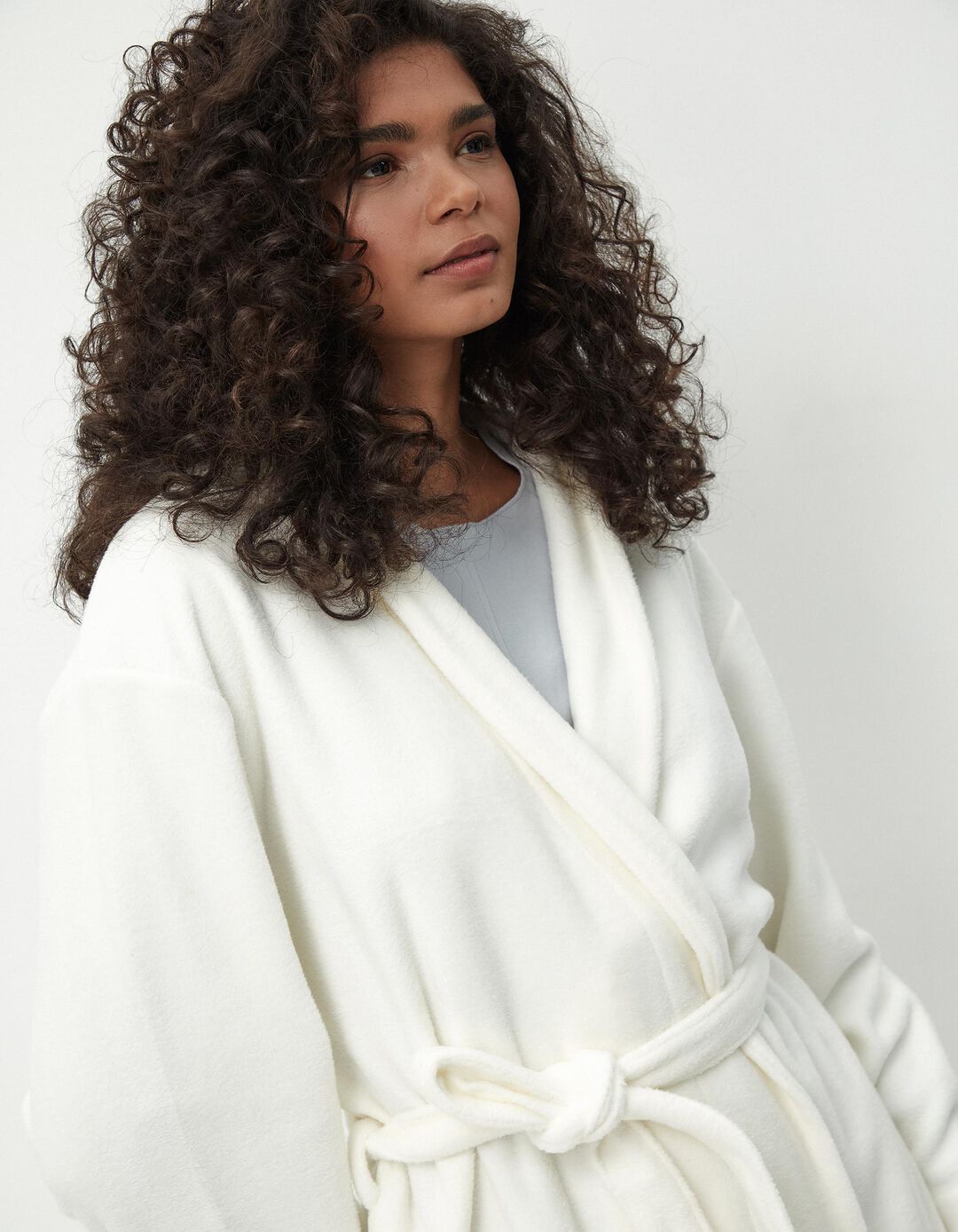 Robe Polar Suave, Mulher, Branco