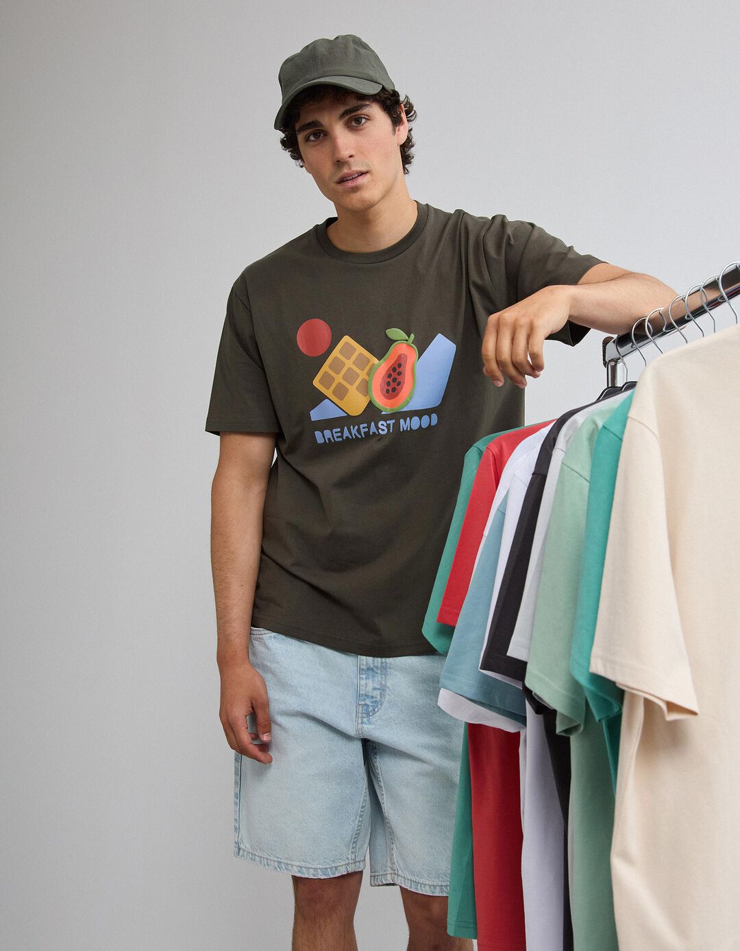 T-shirt Jersey, Homem, Cinzento Escuro